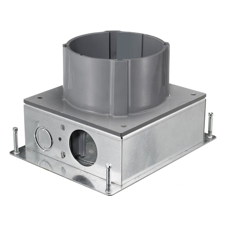 Hubbell Wiring Device-Kellems Electrical Box, Floor Box Type, Steel, Round Shape S1SFBAV